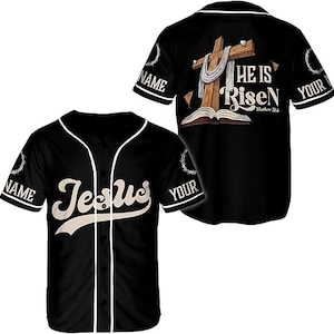 Personalized Name Faith Jesus Christian Baseball Jersey Unisex (XS-5XL)