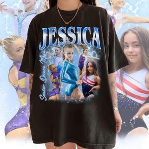 Aangepaste comfortkleuren dansmoeder bootlegshirt, shirt dansteam, bootlegshirt met foto, shirt voor beste moeder, trotse dansmoeder T-shirt