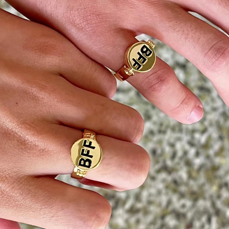 patrick and spongebob bff rings