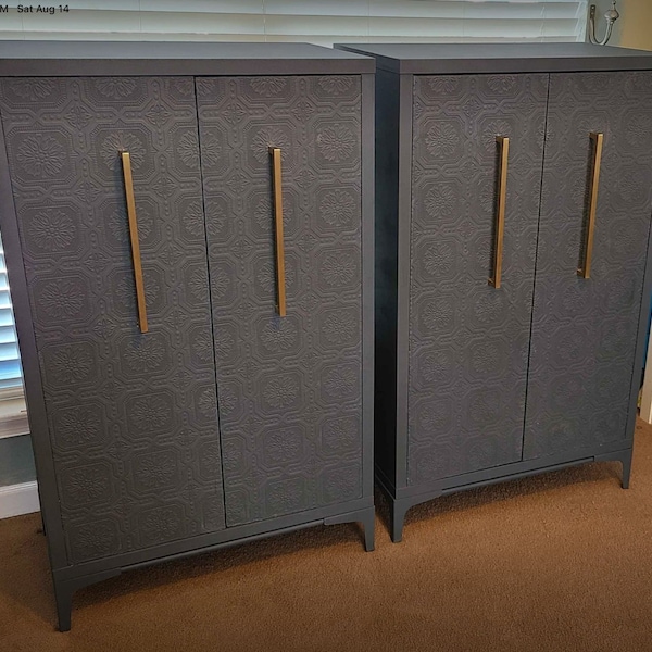 Matching Pair of 2-Door Storage Cabinets