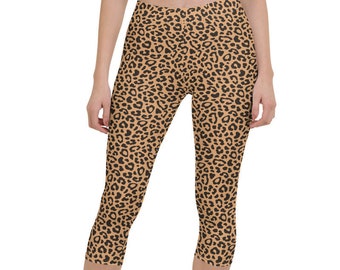 leopard capri leggings