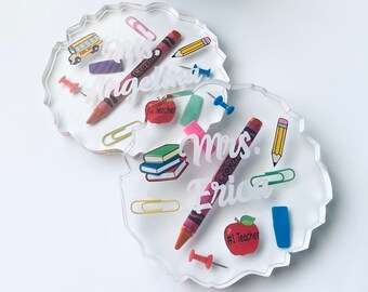 Resin Coasters Teacher - Etsy