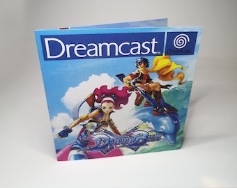 Manuale Dolphin Blue - Atomiswave > Conversione Dreamcast - Grafica personalizzata - Per CASE PAL - Opuscolo di istruzioni fronte-retro a colori