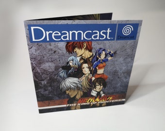 The King of Fighters: Manuale Neowave - Atomiswave > Conversione Dreamcast - Arte personalizzata - CUSTODIA PAL - Opuscolo di istruzioni a colori fronte-retro