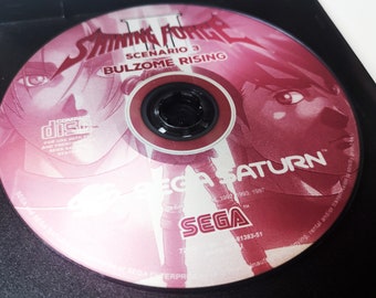 Shining Force III (3) Scenario 3: Bulzome Rising Game -  Disc Replacement (DISC ONLY) - Sega Saturn Conversion - Custom Artwork
