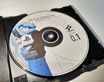 POLICENAUTS - PS1 PSOne - Sostituzione di 2 dischi (SOLO DISCHI) - Traduzione PlayStation - Grafica personalizzata