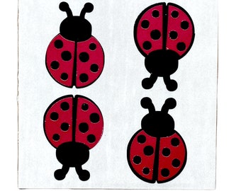 Reflective Ladybug Decal: Bike, Helmet, Car Sticker