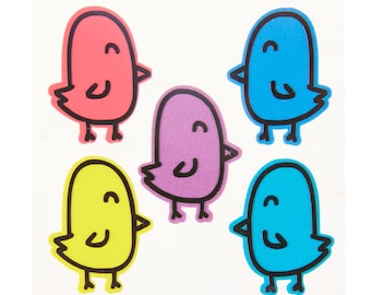 Little Chick Reflective Decal: Bike & Helmet Stickers