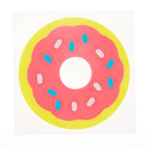 DONUT REFLECTIVE DECAL, Bike Frame Decal, Reflective Helmet Decal, Custom Bike Decal, Bike Accessories for Women, Bicycle Accessories