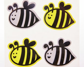 Bumblebee Reflective Decal: Bike & Helmet Stickers
