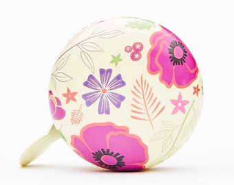 Floral Bike Bell, Gift for Kids, Flower Bicycle Bell