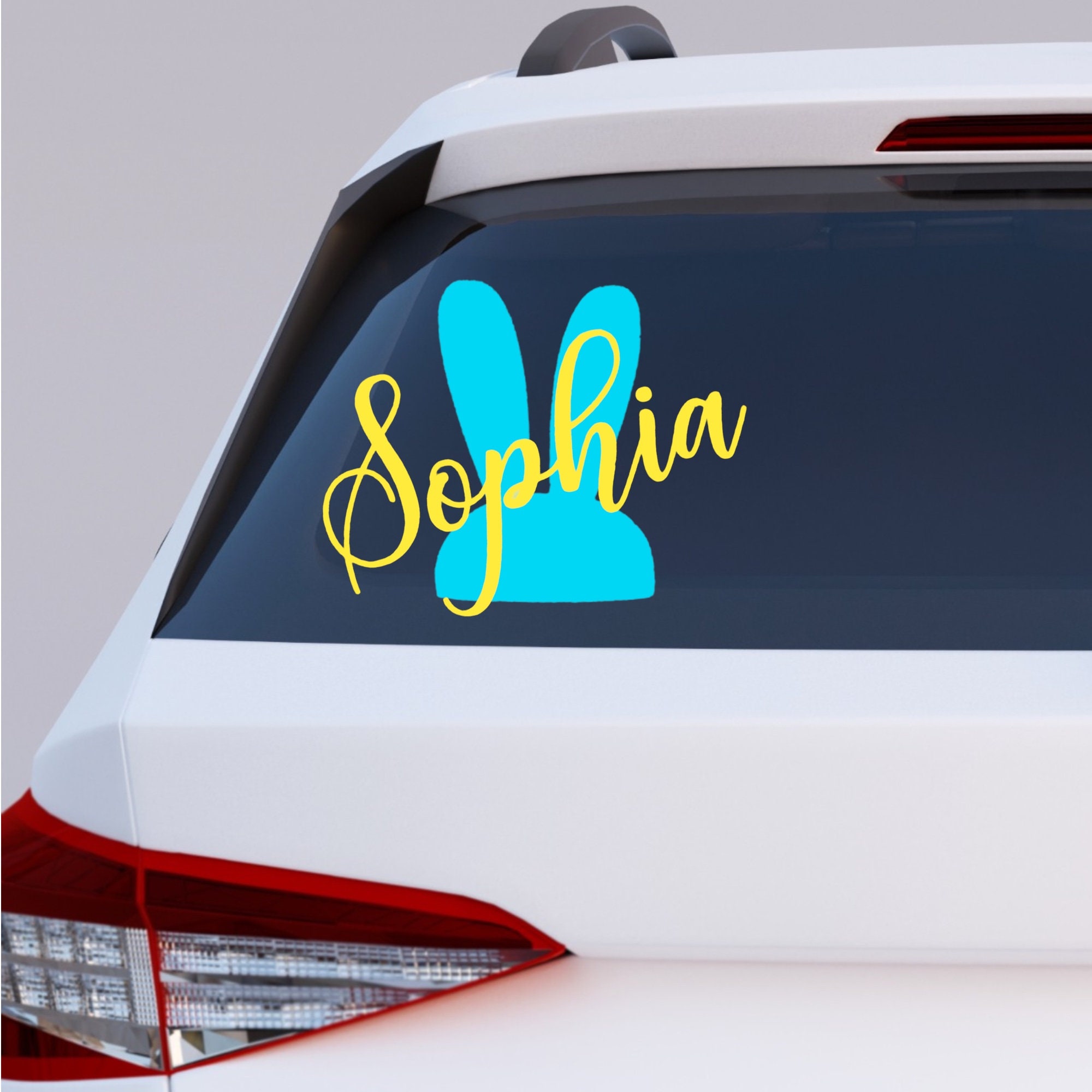 Custom Monogram Car Decal: Personalized Vinyl Name Decal - Etsy