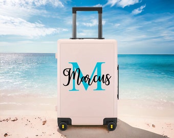 Personalized Luggage Decal, Custom Name Sticker for Suitcase, Kids Travel Luggage Customized