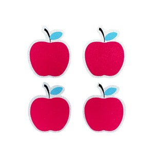 APPLES REFLECTIVE DECAL, Bike Frame Decal, Reflective Helmet Decal, Custom Bike Decal, Bike Accessories for Women, Bicycle Accessories