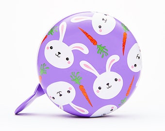 Bunny Bicycle Bell, Purple Bike Accessories for Kids