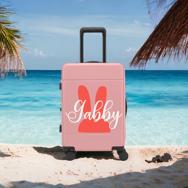 AWAY LUGGAGE DECAL, Custom Luggage Tag, Personalized Suitcase Decal