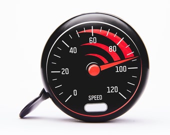 Speedometer Bike Bell, Unique Bicycle Accessory, Cycling Gift