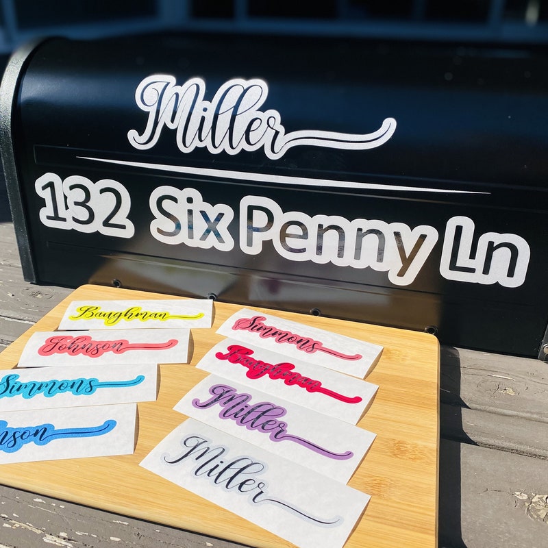 Mailbox Numbers Custom Design Modern Mailbox Numbers - Etsy
