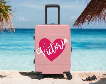 Personalized Luggage Decal, Custom Name Sticker for Suitcase, Kids Travel Luggage Customized