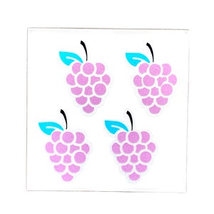 GRAPES REFLECTIVE DECAL, Bike Frame Decal, Reflective Helmet Decal, Custom Bike Decal, Bike Accessories for Women, Bicycle Accessories