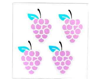 Grapes Reflective Decal: Bike/Helmet Stickers, Bicycle Accessories