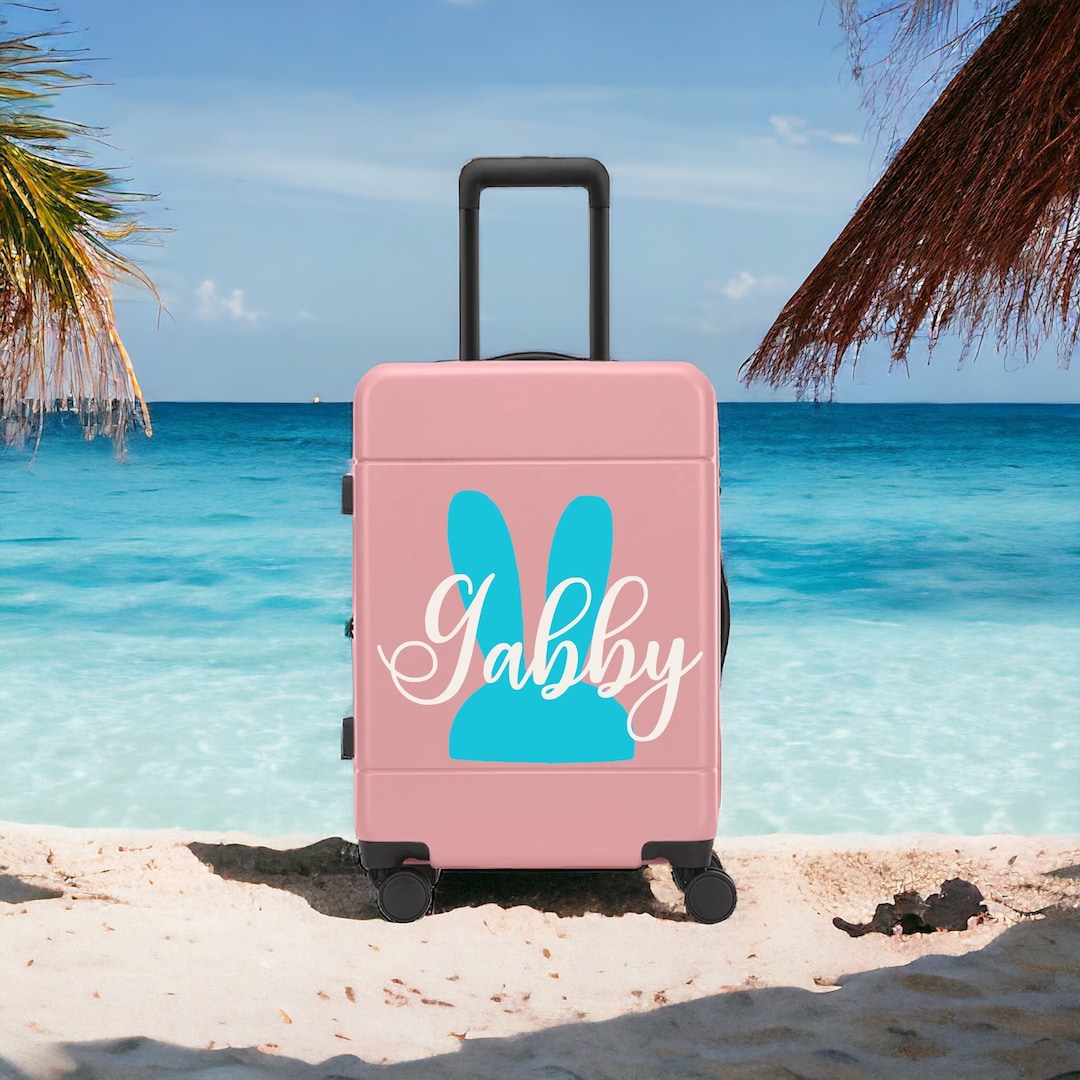 AWAY LUGGAGE DECAL, Custom Luggage Tag, Personalized Suitcase Decal