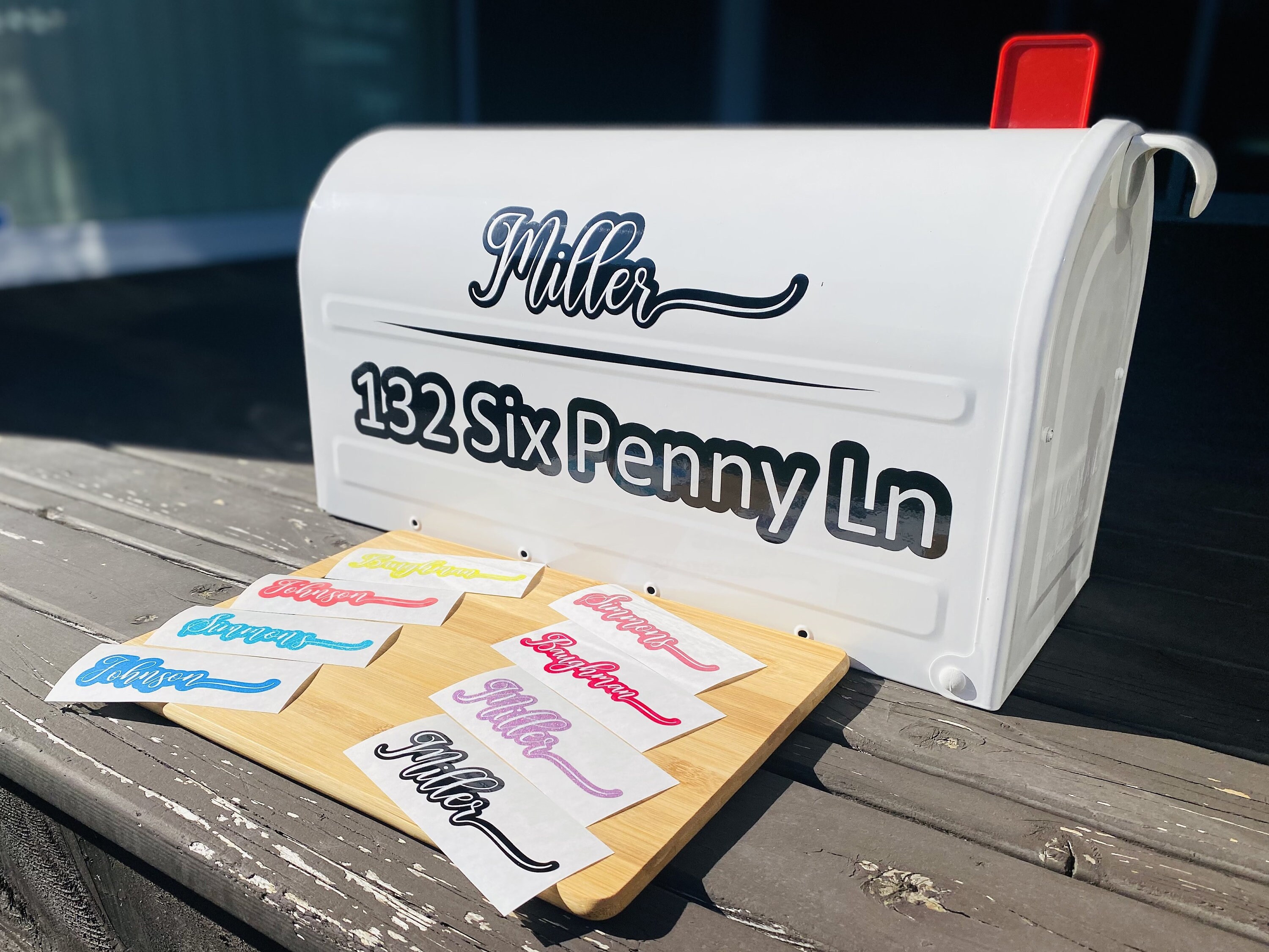 REFLECTIVE MAILBOX NUMBERS Mailbox Decal Custom Vinyl Etsy