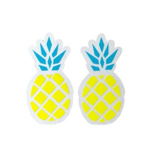 PINEAPPLE REFLECTIVE DECAL, Bike Frame Decal, Reflective Helmet Decal, Custom Bike Decal, Bike Accessories for Women, Bicycle Accessories