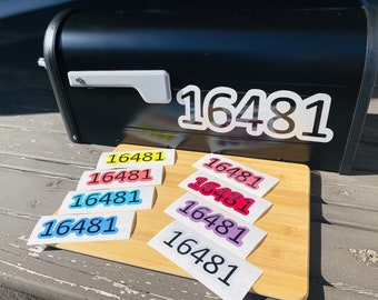 Adesivi riflettenti per numeri di cassetta postale, numeri civici personalizzati
