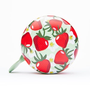STRAWBERRIES BIKE BELL, Cute Bicycle Accessories, Bike Gifts for Kids, Cycling Gifts for Men, Bike Accessories for Women, Gifts for Cyclists