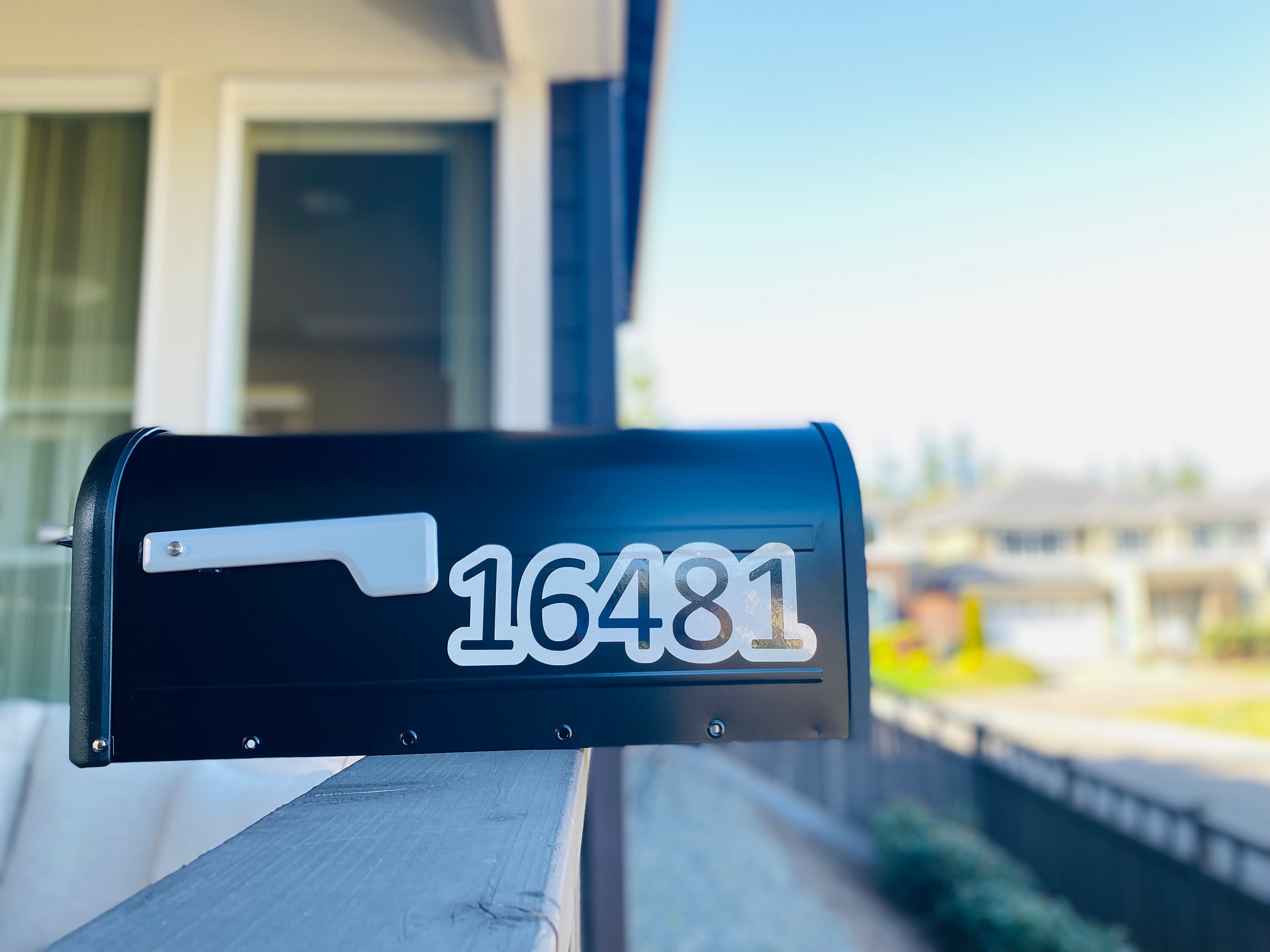 REFLECTIVE MAILBOX NUMBERS, Mailbox Decal, Custom Vinyl Lettering