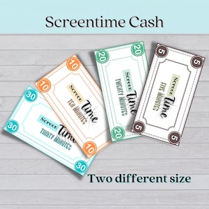Screen Time Bucks | Familie Bildschirmzeit | Bildschirmzeitregeln | Screentime Cash