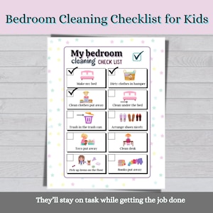 Bedroom Cleaning Checklist for Kids