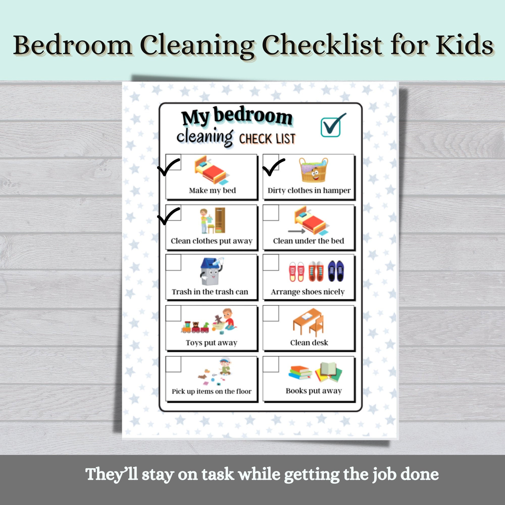 Get your FREE Speed Clean printable checklist to follow along with you in  each room as you get …