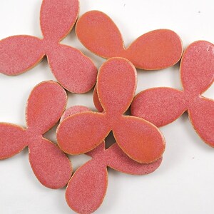 Sunset Pink Fans handgemachte KeramikFliesen für Mosaik Design.