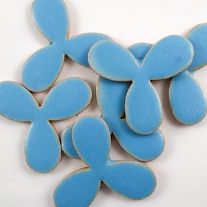 Robin Egg Blue Fans handgemachte KeramikFliesen für Mosaik Design.