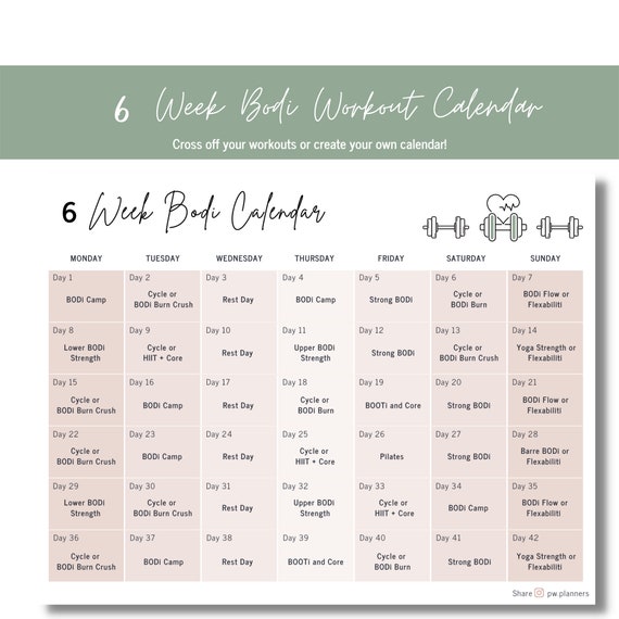BODi Workout Calendar Printable Letter Size 6 Week Etsy Nederland 4-ways-to-access-a-bodi-super-block-youtube