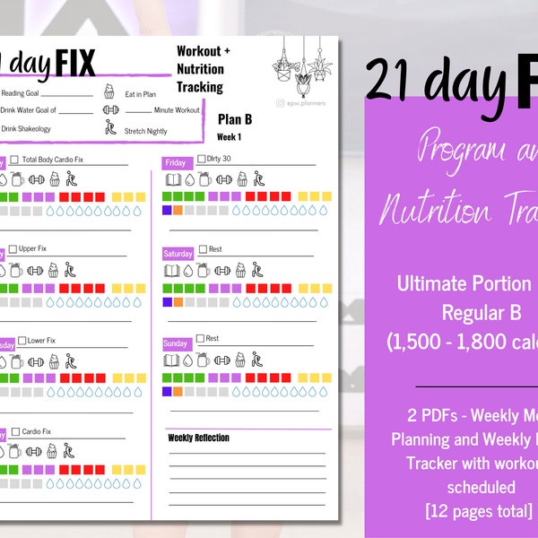 Plan B - 21 Day Fix Challenge Tracker | BODi Super Block