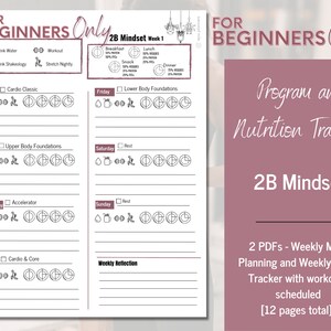 2B Mindset for Beginners Only Bodi Block Nutrition Tracker - Etsy