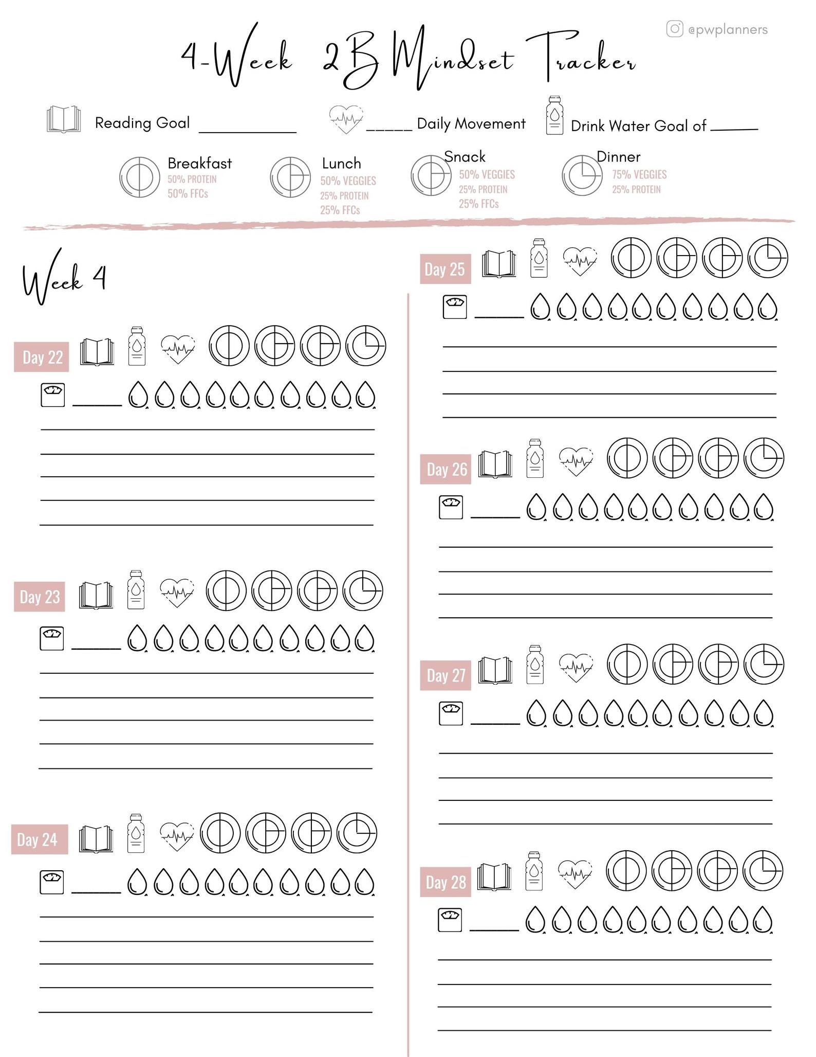 2b-mindset-4-week-wellness-tracker-etsy