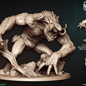 Giant Svart Troll, Artisan Guild, 32mm Scale, Tabletop, Dungeons and Dragons, Frostgrave and RPG