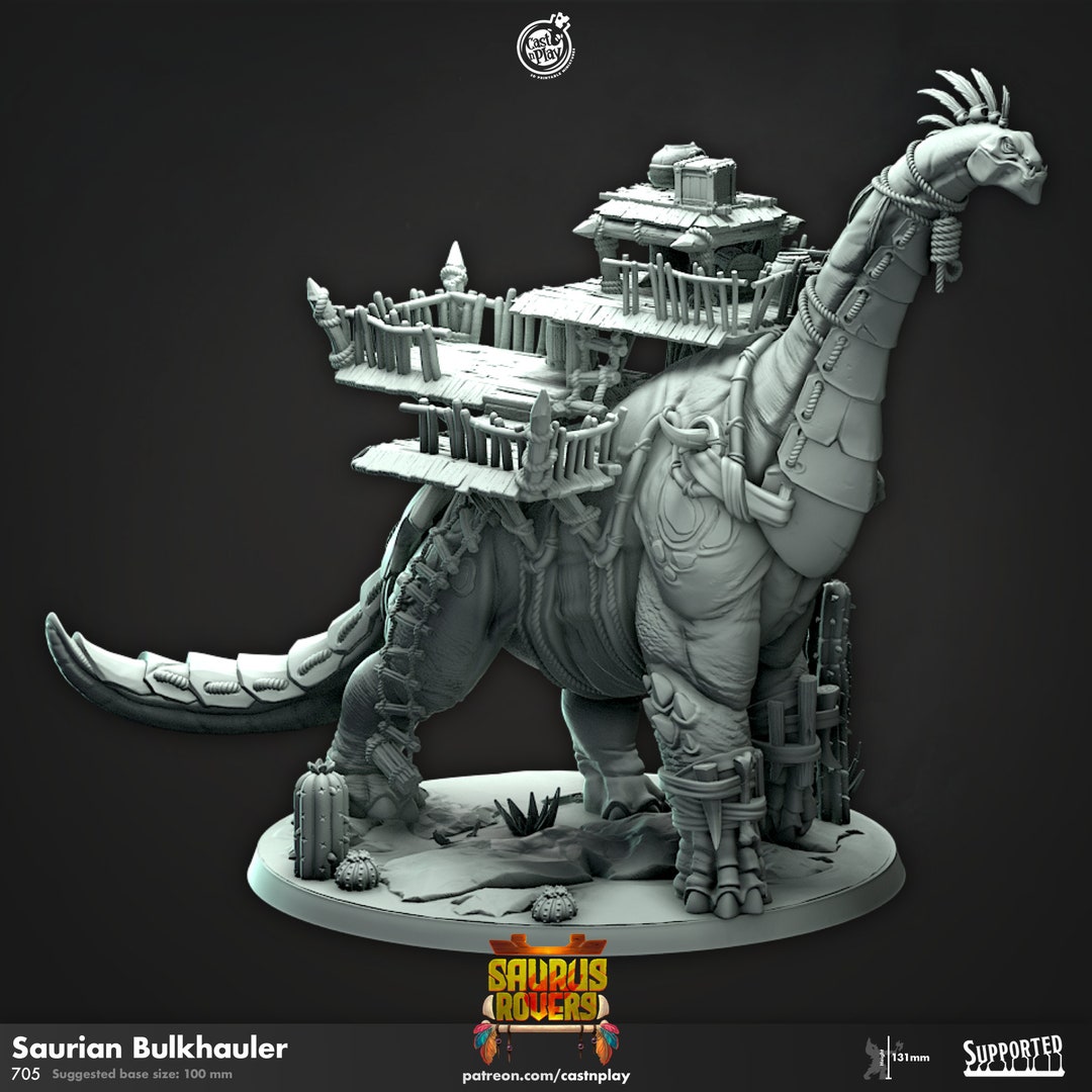 Saurian Bulkhauler, Saurus Rovers 32mm Scale Miniatures Gift for ...