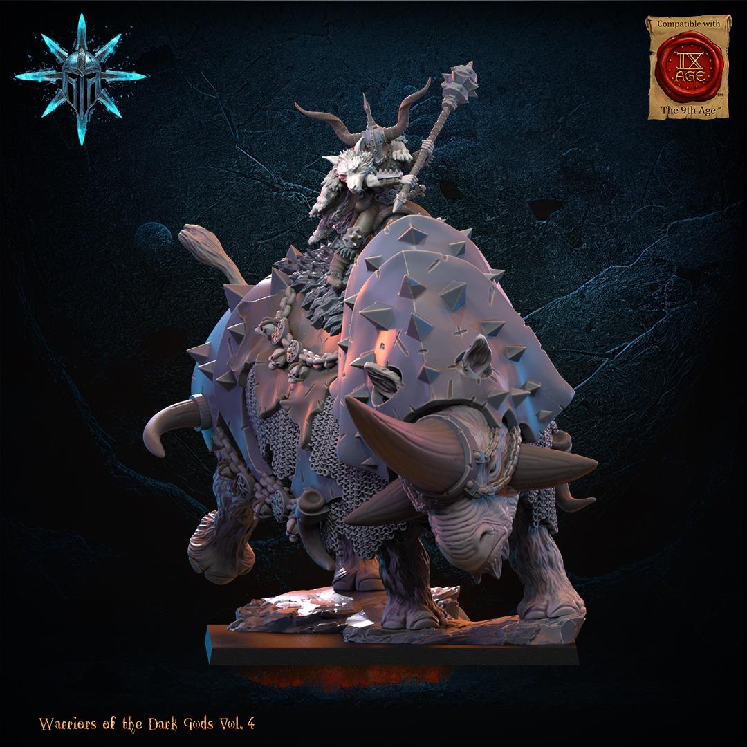 Wasteland Wooly Trihorn, Warriors of the Dark Gods Vol.4 Lost Kingdom Miniatures Miniatures Tabletop Miniature Collecting Proxi