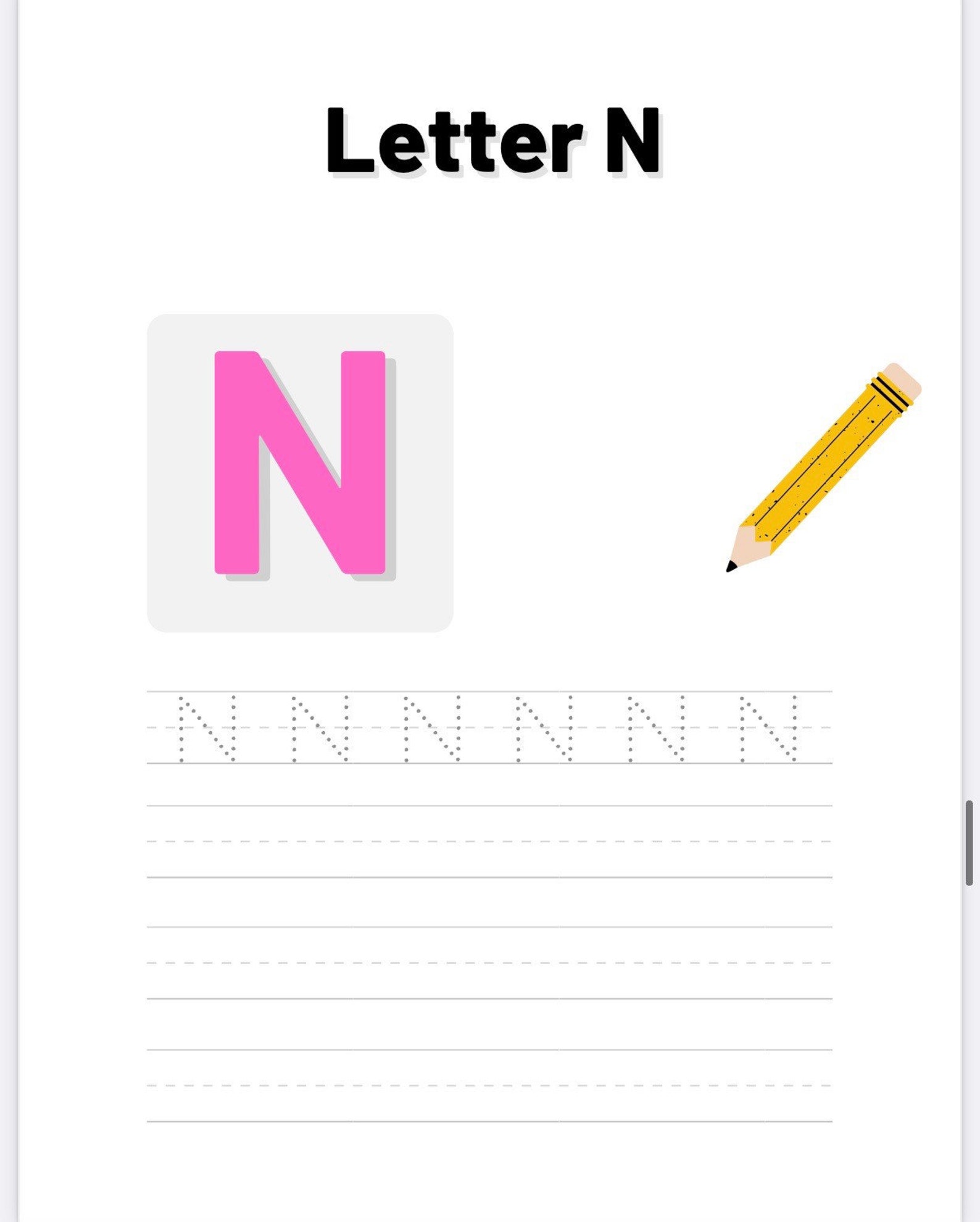 Kids Full Alphabet Handwriting Practice | Etsy