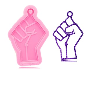 Black Lives  Matter Keychain Mold, BLM silicone mold