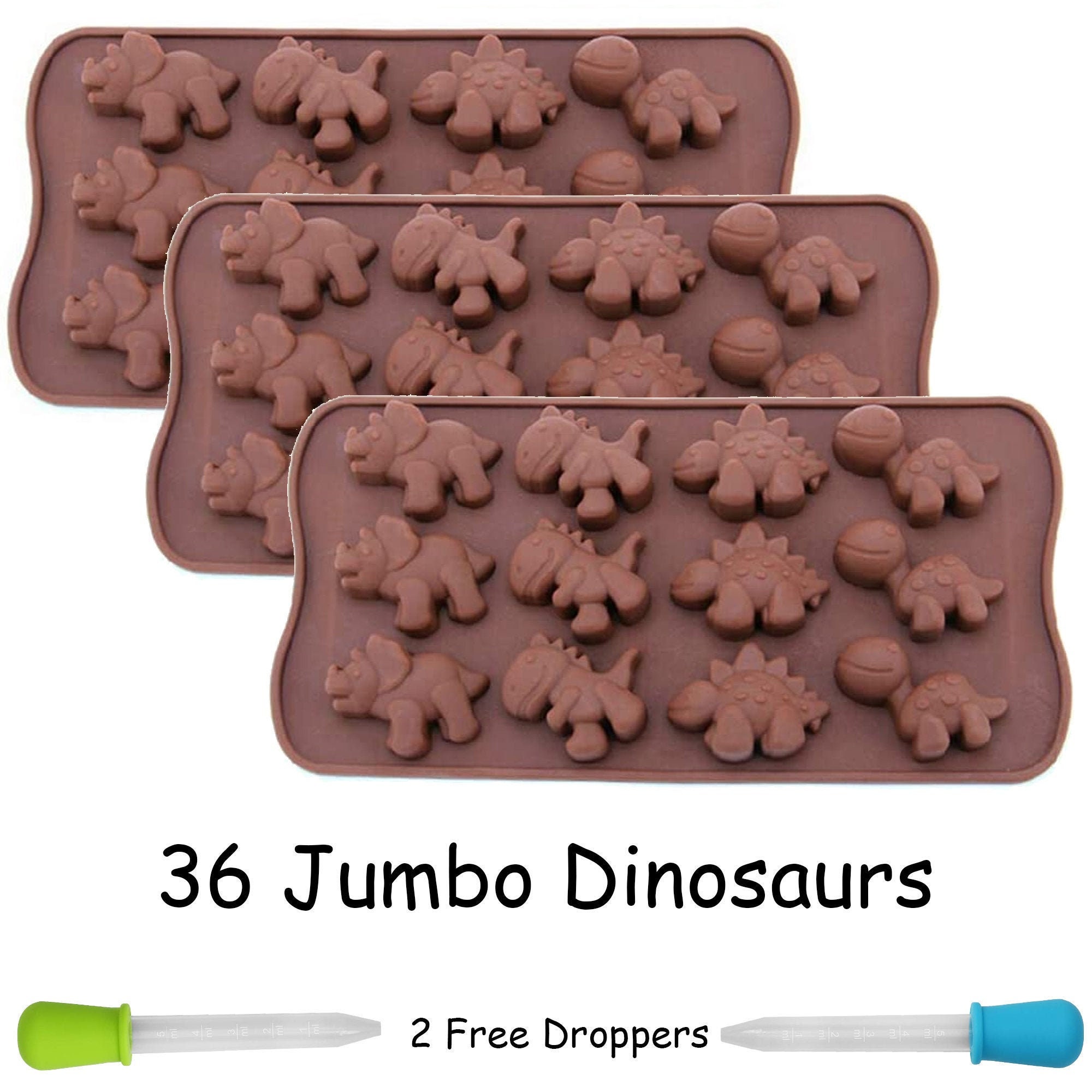 Funbaky Silicone Candy Molds Gummy Molds - Chocolate Molds Mini Dinosaur  Mold, Cat Claw Mold, Ring Mold BPA Free Nonstick Set of 4