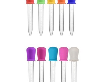 Gummy Mold Droppers - Gummy Bear Dropper - Gummy Worm Dropper ( Random Colors )