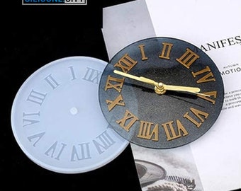 Resin Clock Mold Roman Numerals - Clock Silicone Mold for Epoxy Resin DIY