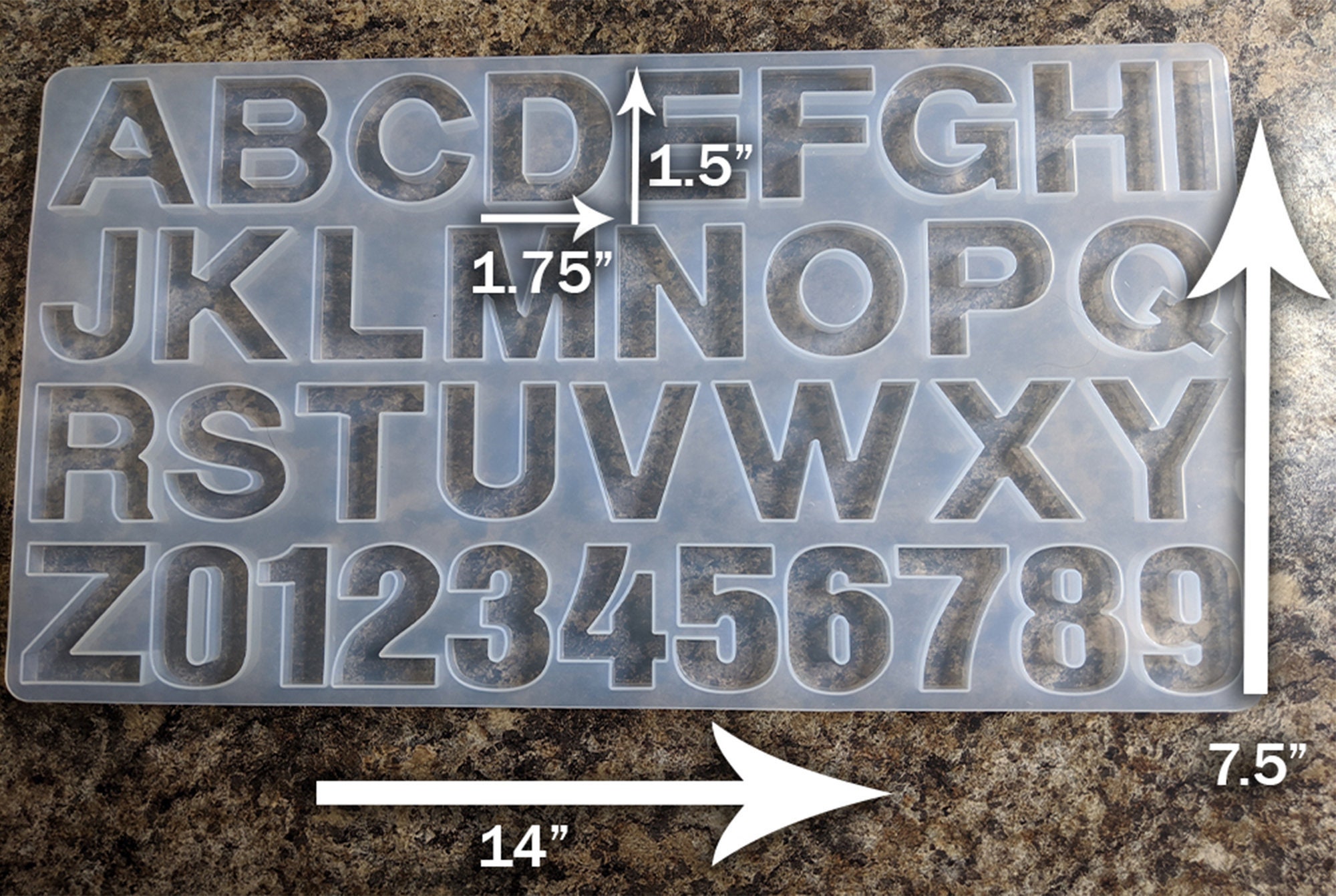 Letter Resin Mold - Etsy