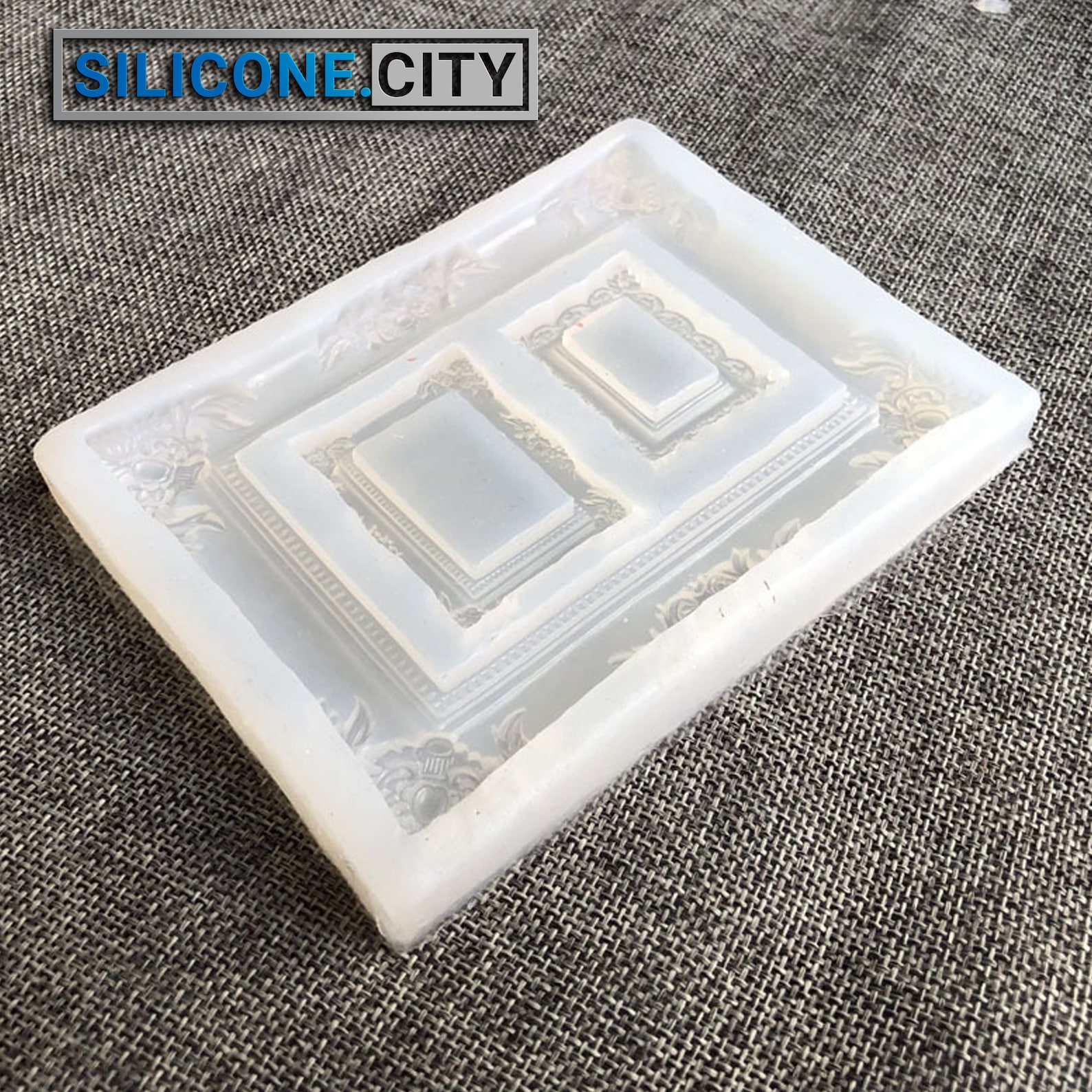 Retro Picture Frame Resin Mold Vintage Relief Photo Frame Etsy